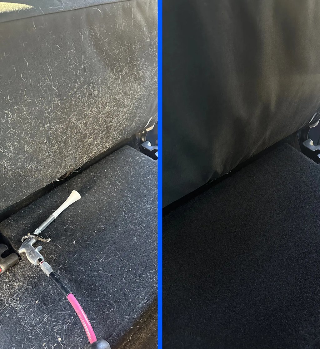 Detailing work in progress — before and after